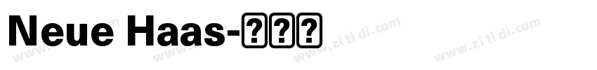 Neue Haas字体转换
